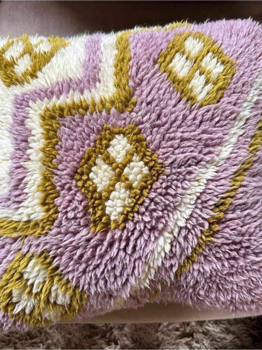 Wool and Cotton Tufted Pillow - Picture 2 of 7